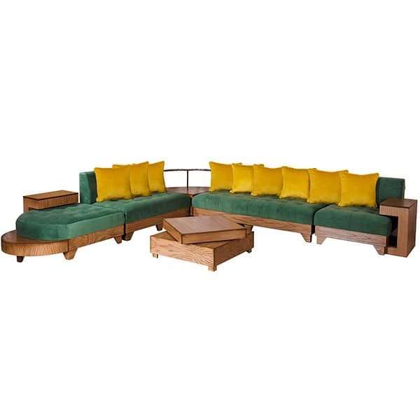 مبل راحتی 7 نفره دکورابو کد MA201-N-G