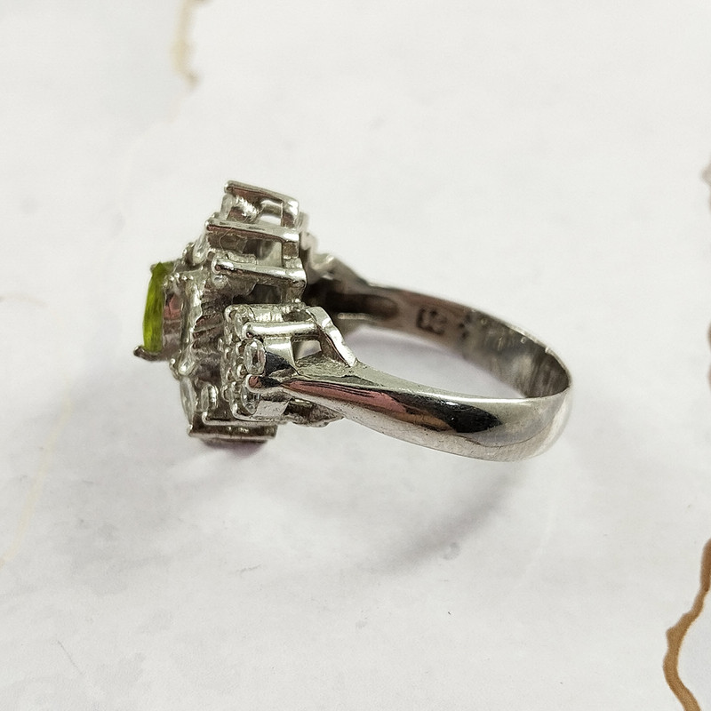 انگشتر نقره زنانه سلین کالا مدل زبرجد کد 21