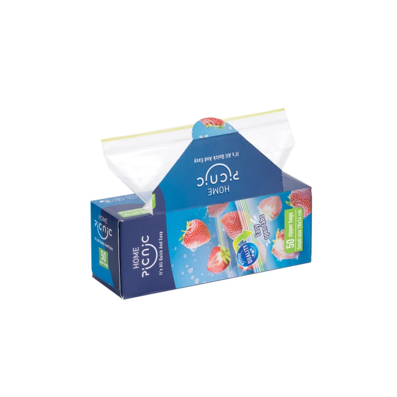  کیسه زیپ دار پیکنیک مدل 18x14  بسته 50 عددی