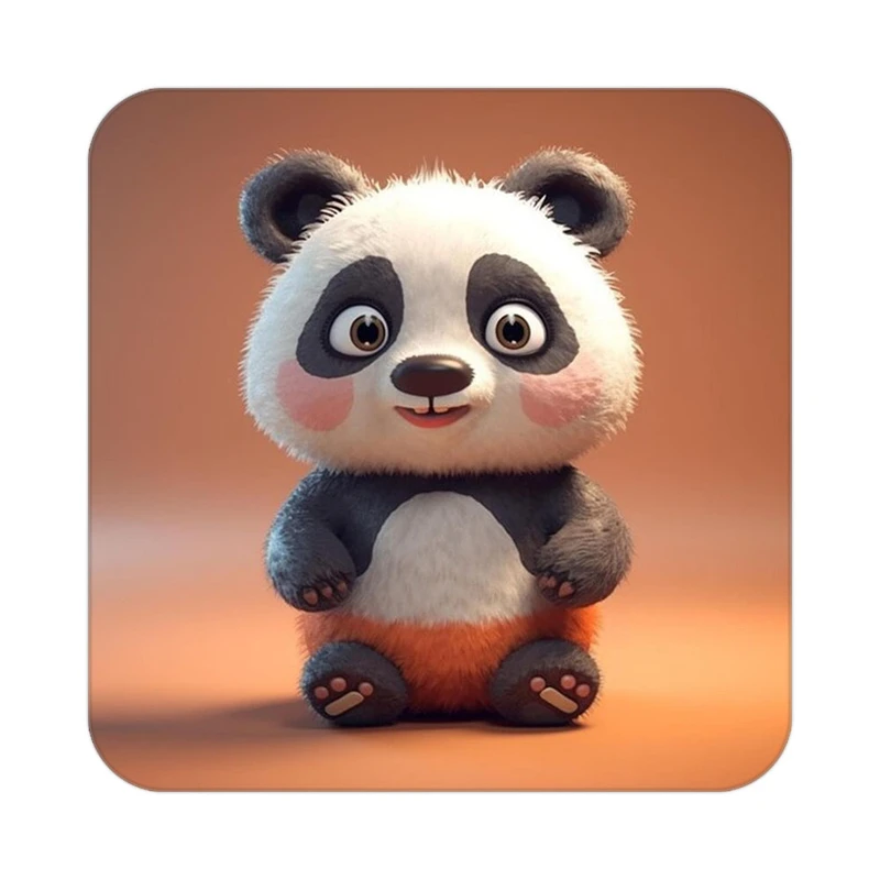 زیر لیوانی کاکتی طرح حیوانات کارتونی مدل mp27799