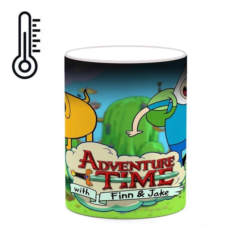 ماگ حرارتی کاکتی مدل کارتون Adventure Time کد mgh22095