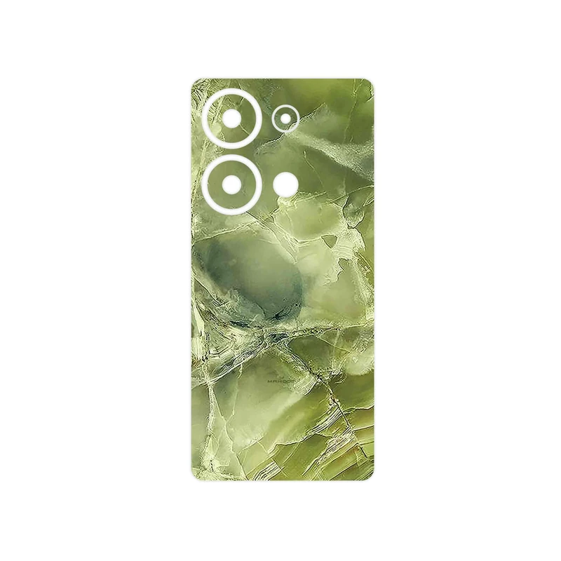 برچسب پوششی ماهوت مدل Green_Crystal_Marble مناسب برای گوشی موبایل شیائومی Poco M6 Pro 4G