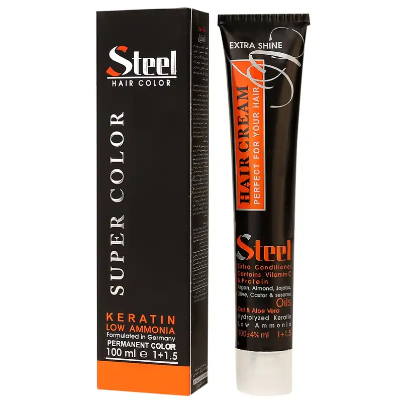 رنگ مو استیل شماره 7.1 حجم 100 میلی لیتر رنگ بلوند دودی متوسط