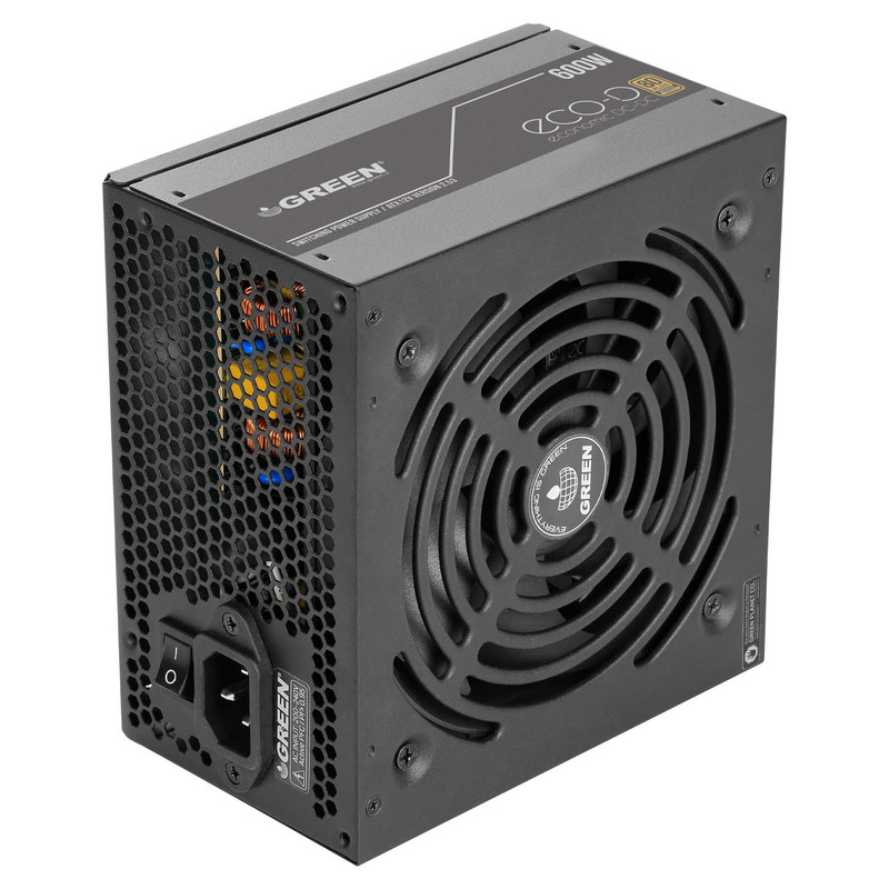منبع تغذیه کامپیوتر 600 وات گرین مدل GP600A-ECO D