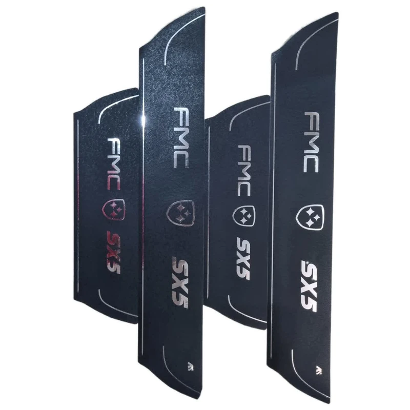 برچسب پارکابی خودرو امیران اسپرت طرح چرم کد 2025072 مناسب برای FMC SX5 مجموعه 4 عددی