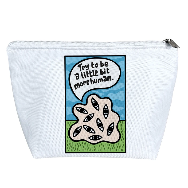 کیف لوازم آرایش دخترانه خندالو مدل سورئال انسان نما کد 10419