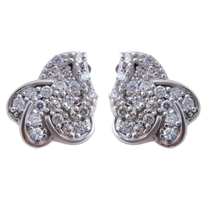 گوشواره نقره زنانه بازرگانی میلادی کد GZN_156