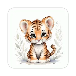 زیر لیوانی کاکتی طرح شیر مدل mp24357