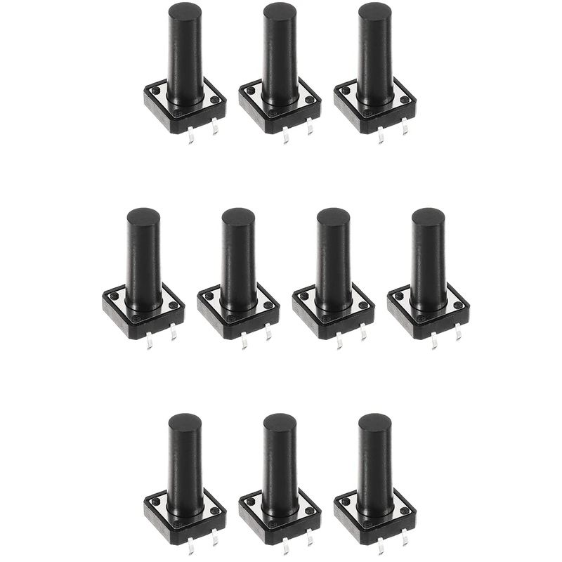 میکرو سوئیچ مدل Vertical-12×12×21-4P بسته 10 عددی