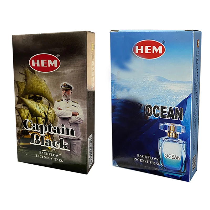 عود هم مدل آبشاری رایحه کاپیتان بلک و  اوشن دو بسته 10 عددی