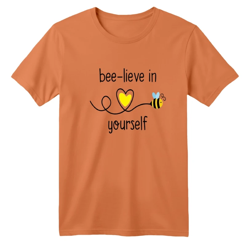 تی‌شرت آستین کوتاه لانگ بچگانه مدل زنبور و قلب