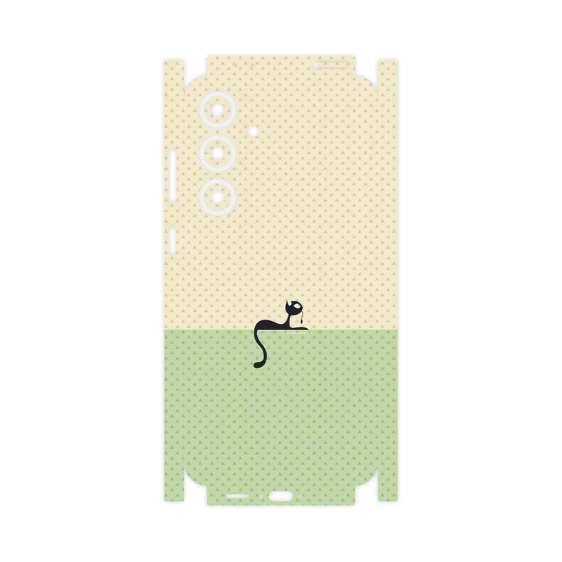 برچسب پوششی ماهوت مدل Minimal Internet Cat Icon-FullSkin مناسب برای گوشی موبایل سامسونگ Galaxy S24 FE