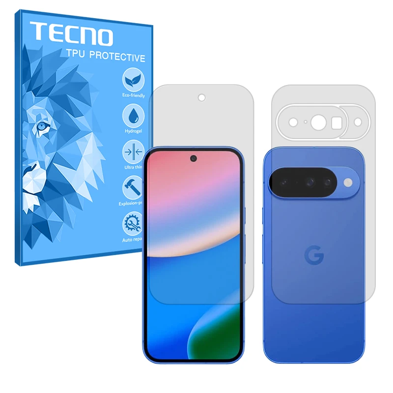 محافظ صفحه نمایش مات تکنو مدل Resistant مناسب برای گوشی موبایل گوگل Pixel 10 به همراه محافظ پشت گوشی 