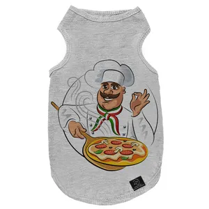 لباس سگ و گربه 27 طرح Pizza Chef کد MH256 سایز S