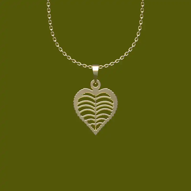 گردنبند طلا 18 عیار زنانه مدوپد مدل  طرح قلب کد S1051