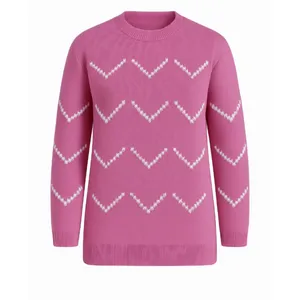 پلیور یقه گرد زنانه مدل بافت