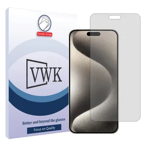 VWK Tough model transparent screen protector suitable for Apple iPhone 15 Pro Max mobile phone