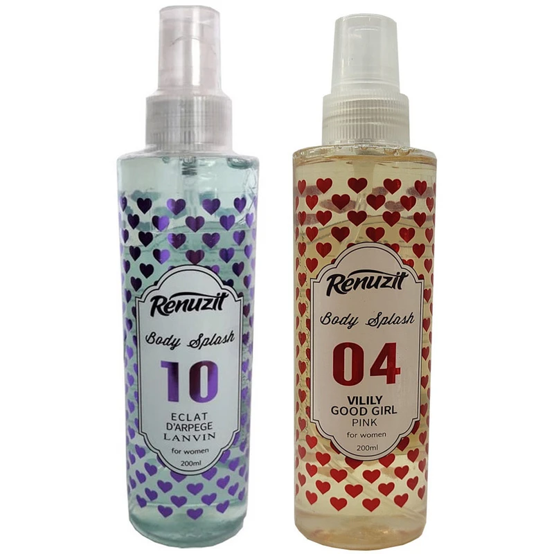 بادی اسپلش زنانه رینوزیت مدل گود گرل اکلت حجم 200 میلی لیتر مجموعه 2 عددی