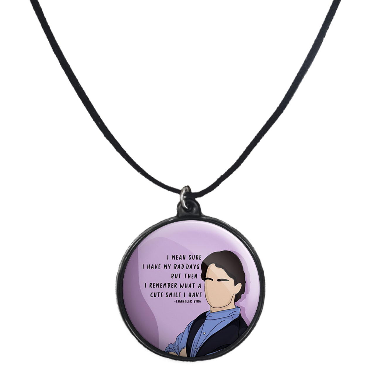 گردنبند پرمانه طرح فرندز کد pmb.18825 مدل دو طرفه