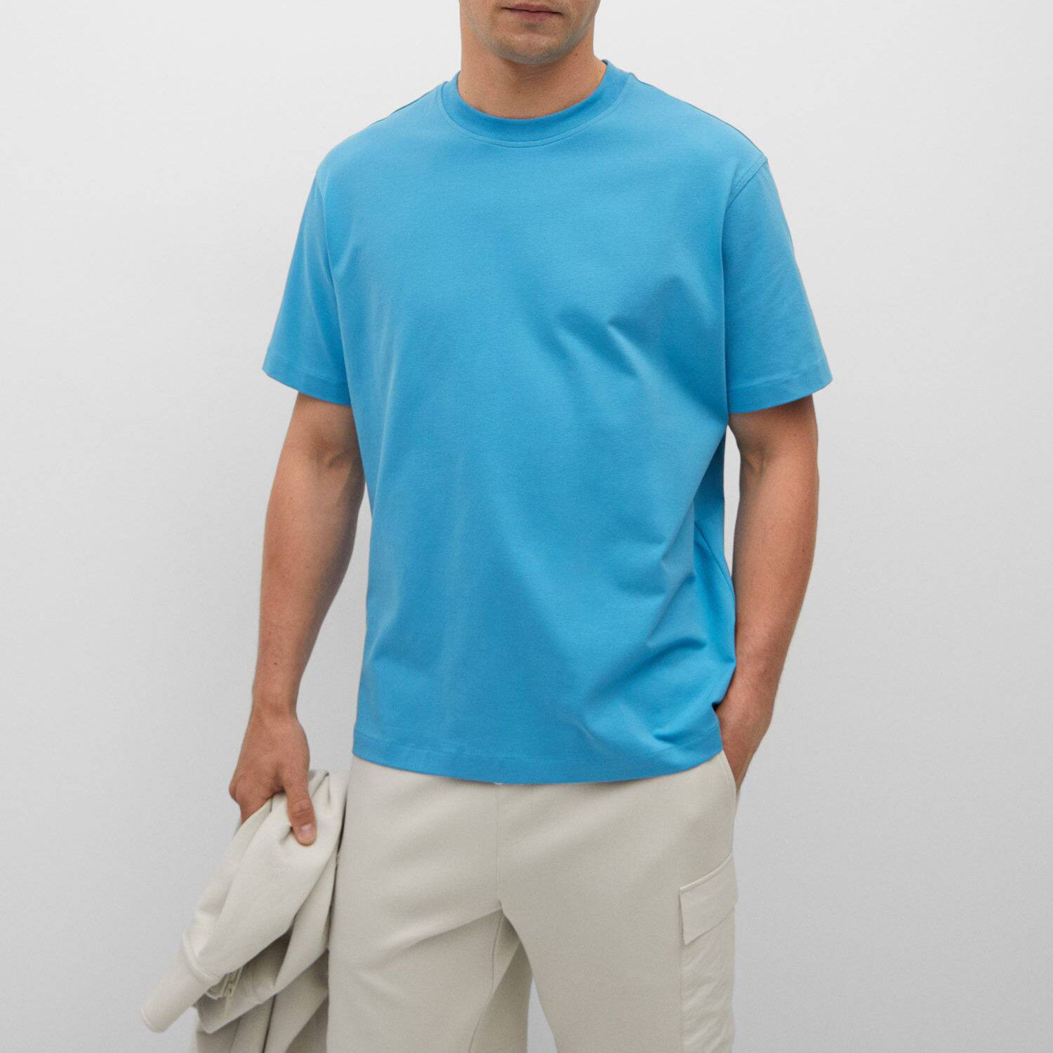 تی شرت آستین کوتاه مردانه مانگو مدل SB418HER -  - 3