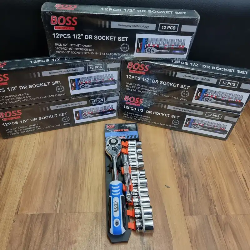 آچار بکس باس مدل 12 مجموعه 12 عددی