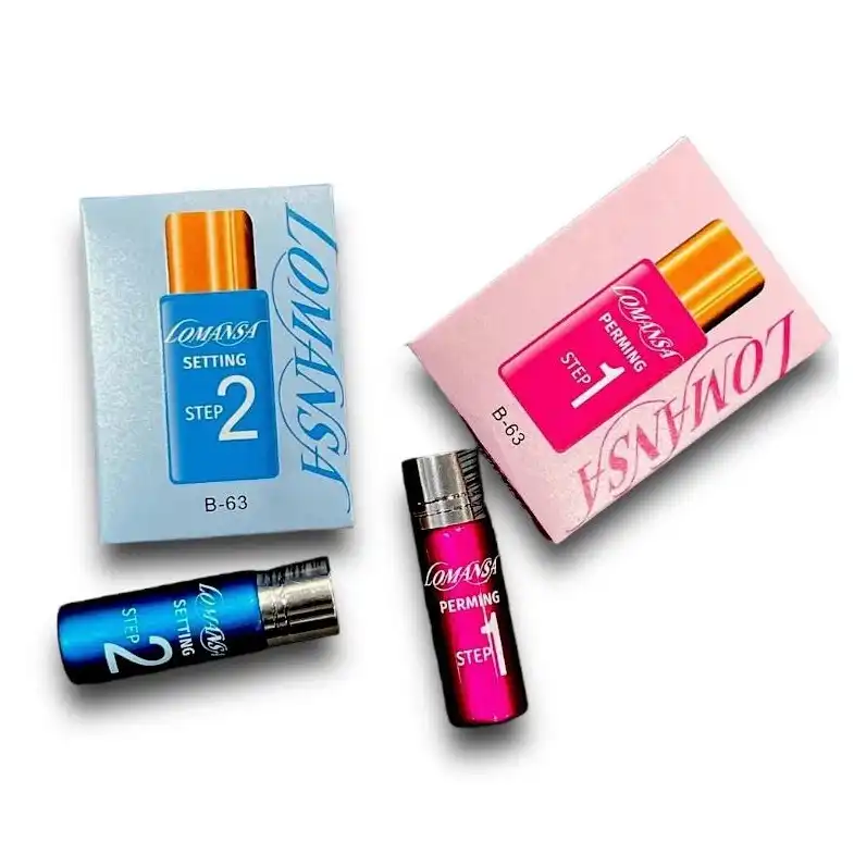 مواد لیفت ابرو و مژه لومانسا مدل شیشه ای 1-2 حجم 10 میلی لیتر بسته 2 عددی