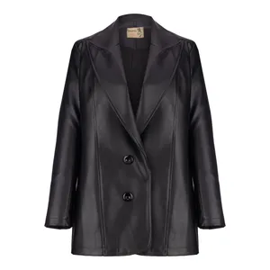 کت چرم زنانه السانا مدل ژامک کد 196901