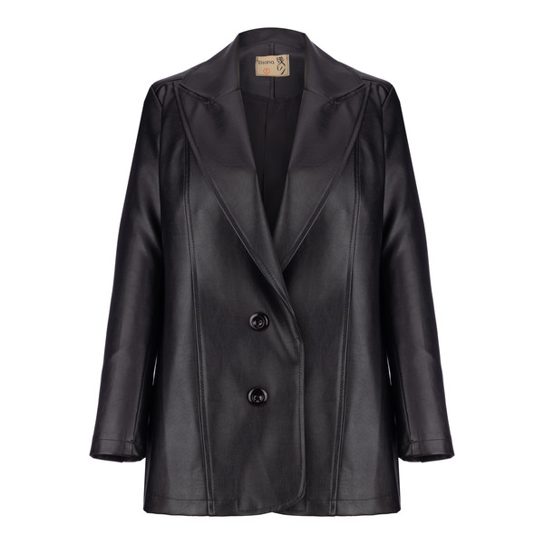 تخفیف کت چرم زنانه السانا مدل ژامک کد 196901