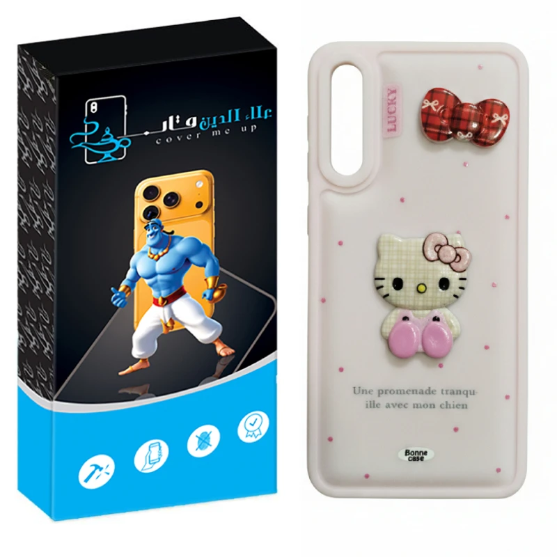 کاور علاالدین قاب مدل کیتی عروسکی مناسب برای گوشی موبایل سامسونگ Galaxy A50 / A50s / A30s