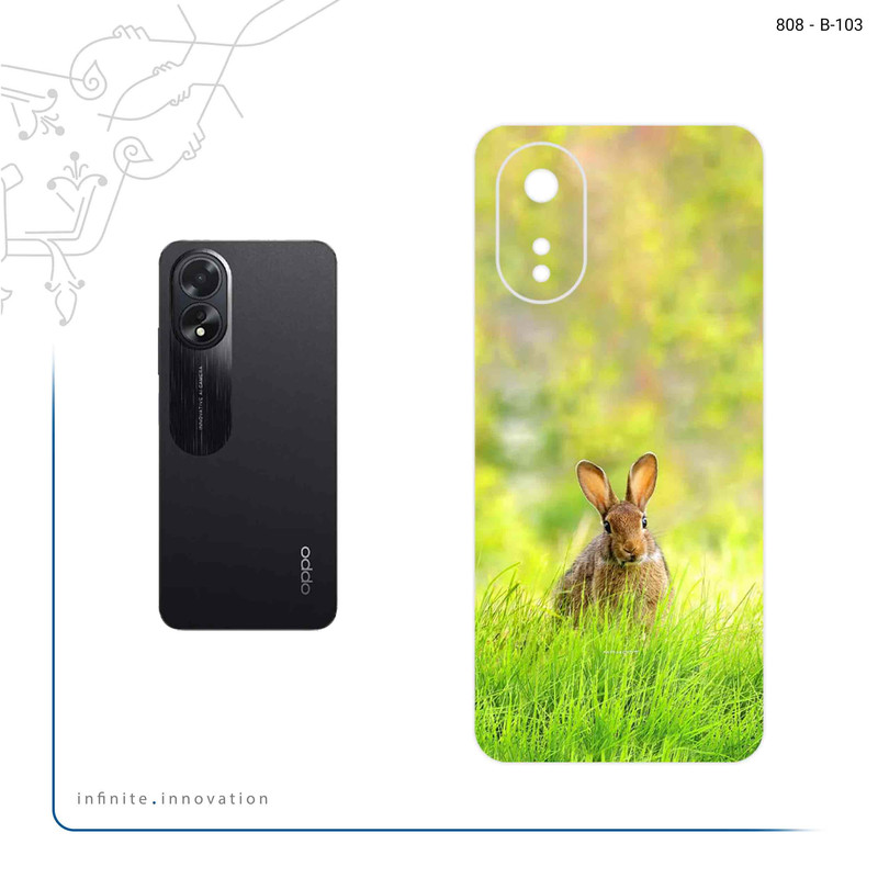 برچسب پوششی ماهوت مدل Rabbit مناسب برای گوشی موبایل اپو A38