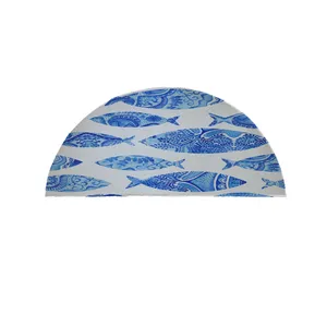 پادری مدل نیم دایره طرح کلاسیک ماهی کد 9019 سایز 90×45 سانتی متر