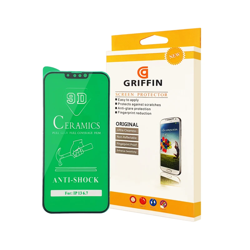 محافظ صفحه نمایش سرامیکی گریفین مدل FLCRG GN mo مناسب برای گوشی موبایل اپل iPhone 13 Pro Max