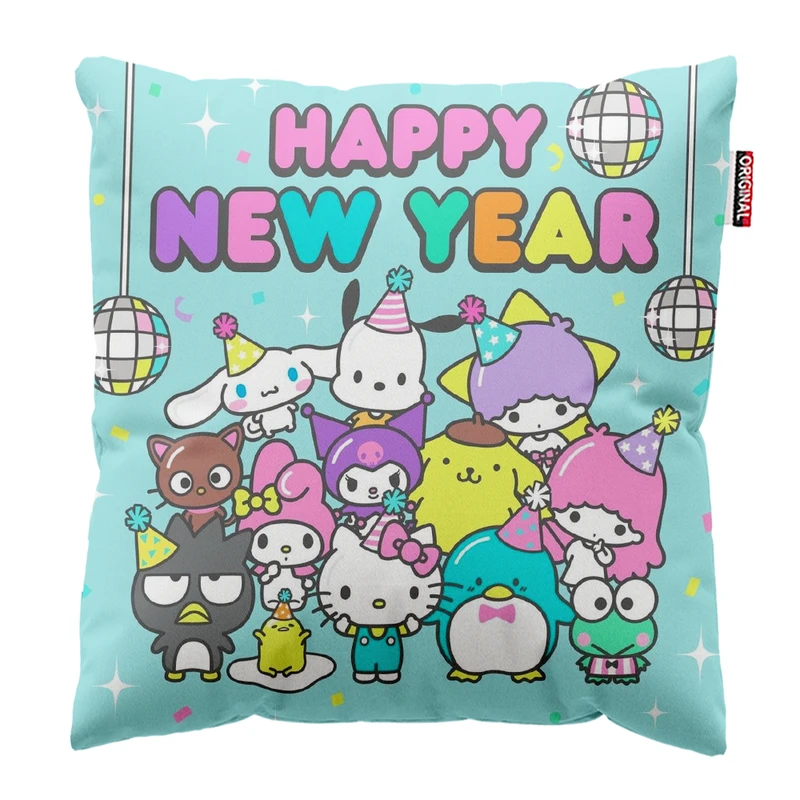 کوسن پاد آفرین مدل سانریو کرومی مای ملودی هلوکیتی کد PK401768 سایز 40*40 سانتی متر