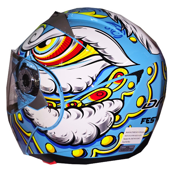 کلاه کاسکت دی ای وان مدل فک متحرک عینکدار کد DA_108