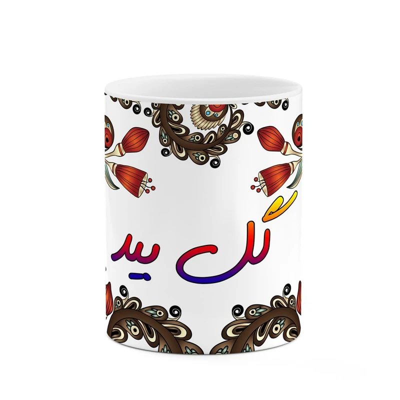 ماگ کاکتی مدل اسم گل_بید طرح سنتی گل و بته کد mgh46702