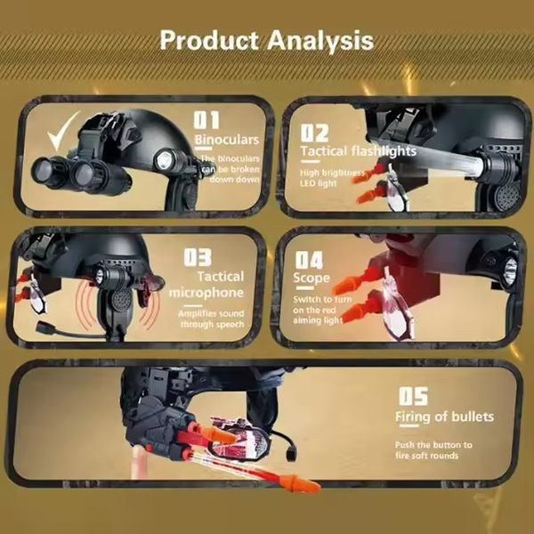 کلاه ایفای نقش مدل پلیس چراغ قوه دار