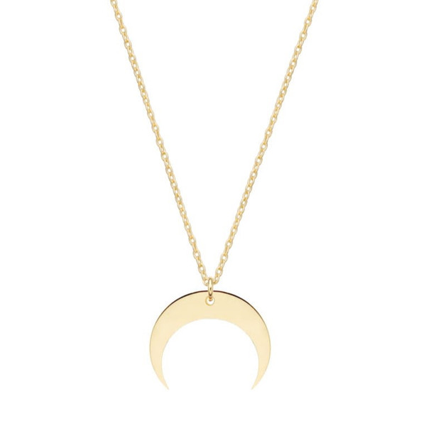 گردنبند طلا 18 عیار زنانه قیراط طرح ماه کد GH3117