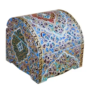 جعبه جواهرات استخوانی طرح تذهيب کد B 241