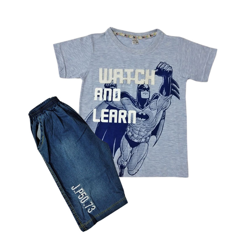 ست تیشرت و شلوارک پسرانه مدل A32