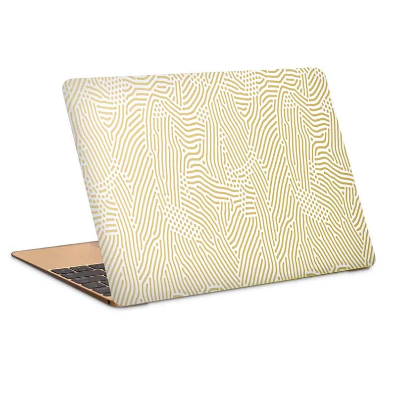 استیکر لپ تاپ طرح christmas holiday golden patternکد c-161مناسب برای لپ تاپ 15.6 اینچ