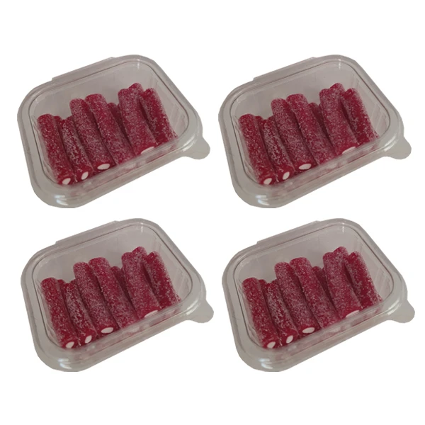 پاستیل شکری با طعم توت فرنگی - 280 گرم بسته 4 عددی