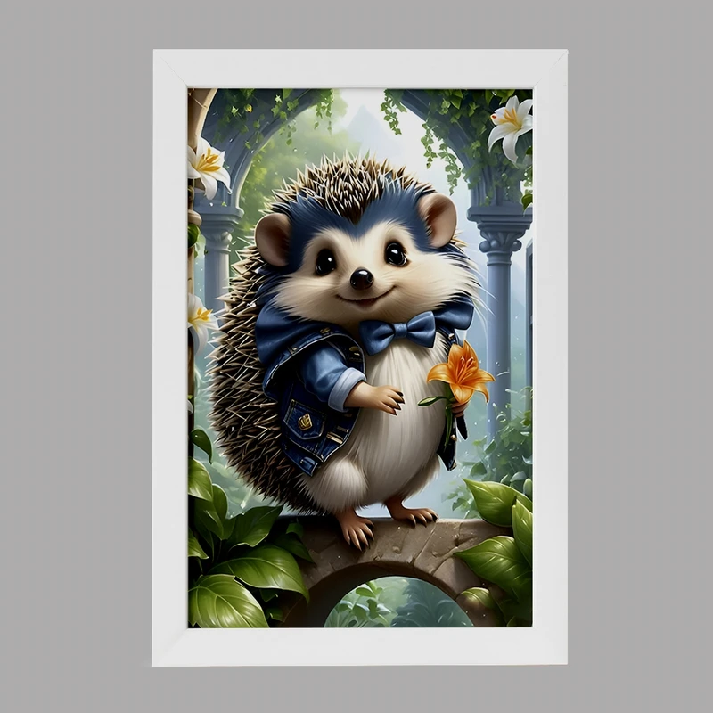 تابلو خندالو مدل جوجه تیغی کد F6752