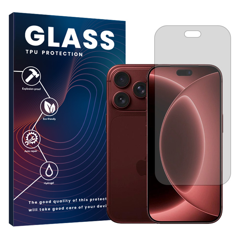 محافظ صفحه نمایش شفاف گلس مدل هیدروژلی مناسب برای گوشی موبایل اپل iPhone 18 Pro Max