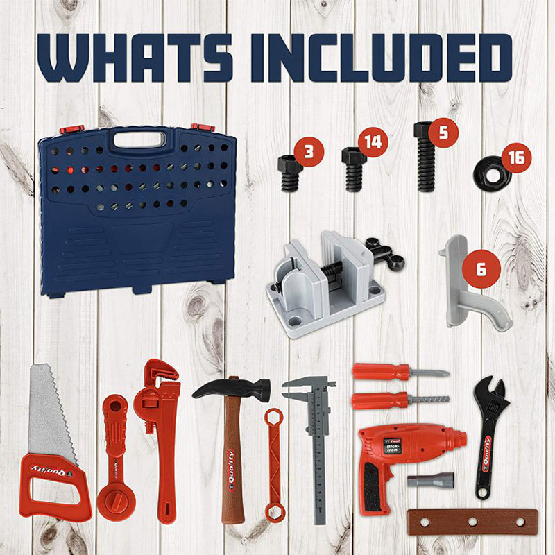 ست اسباب بازی ابزار مدل دریل و میز ابزار کد 008