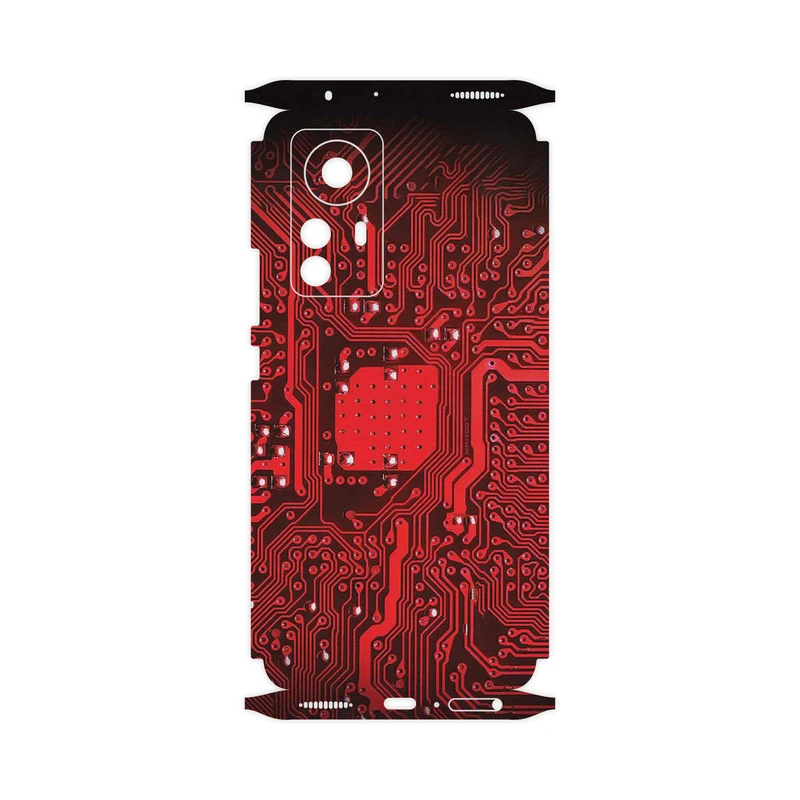 برچسب پوششی ماهوت مدل Red_Printed_Circuit_Board-FullSkin مناسب برای گوشی موبایل شیائومی 12 Pro