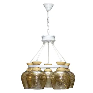 لوستر چشمه نور پنج شعله کد G687.5-WT