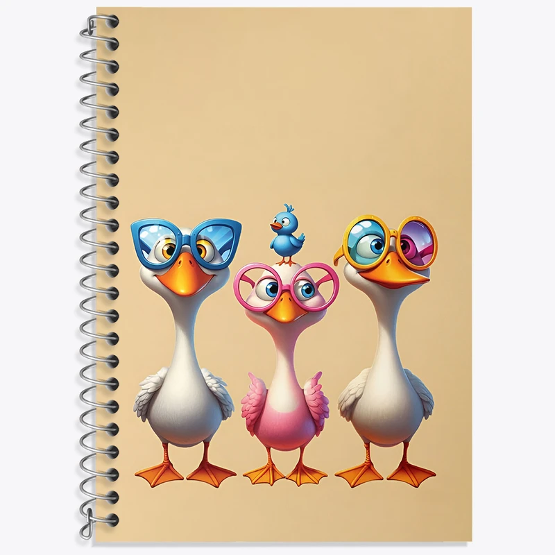 دفتر لغت 50 برگ خندالو طرح غاز های بانمک کد N5529