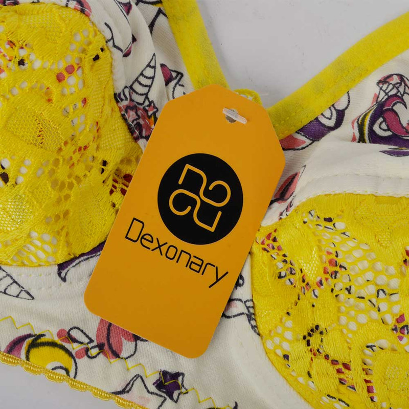 سوتین زنانه دکسونری مدل 125007310 نخی رنگ زرد