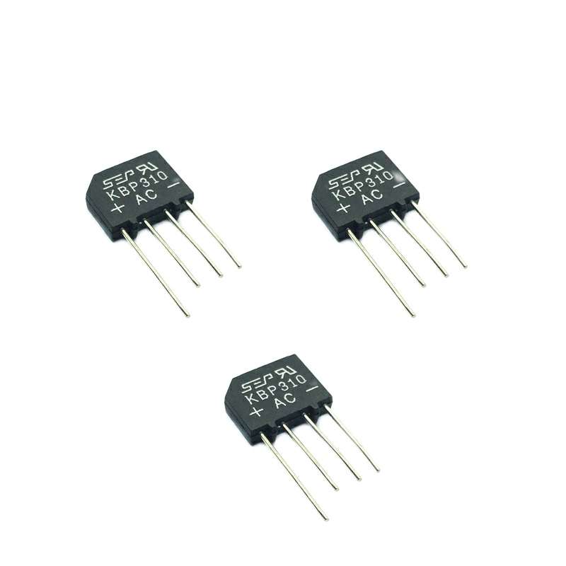 پل دیود  مدل KBP210 بسته 3 عددی