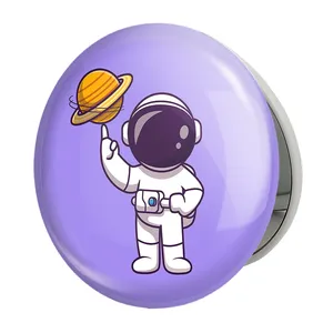 آینه جیبی خندالو طرح فضانورد مدل تاشو کد 25078 